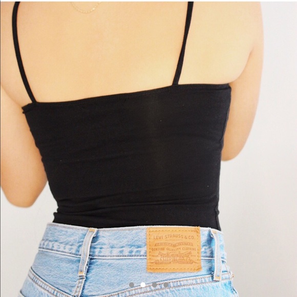 Solid Ribbed Cami Bodysuit - Picture 2 of 4